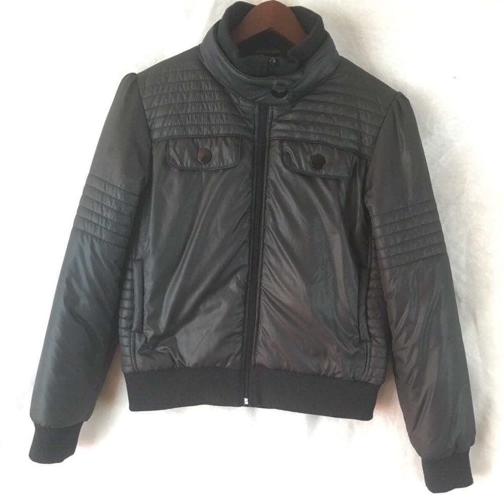 O’Neill Womens Juniors Black Puffer Jacket